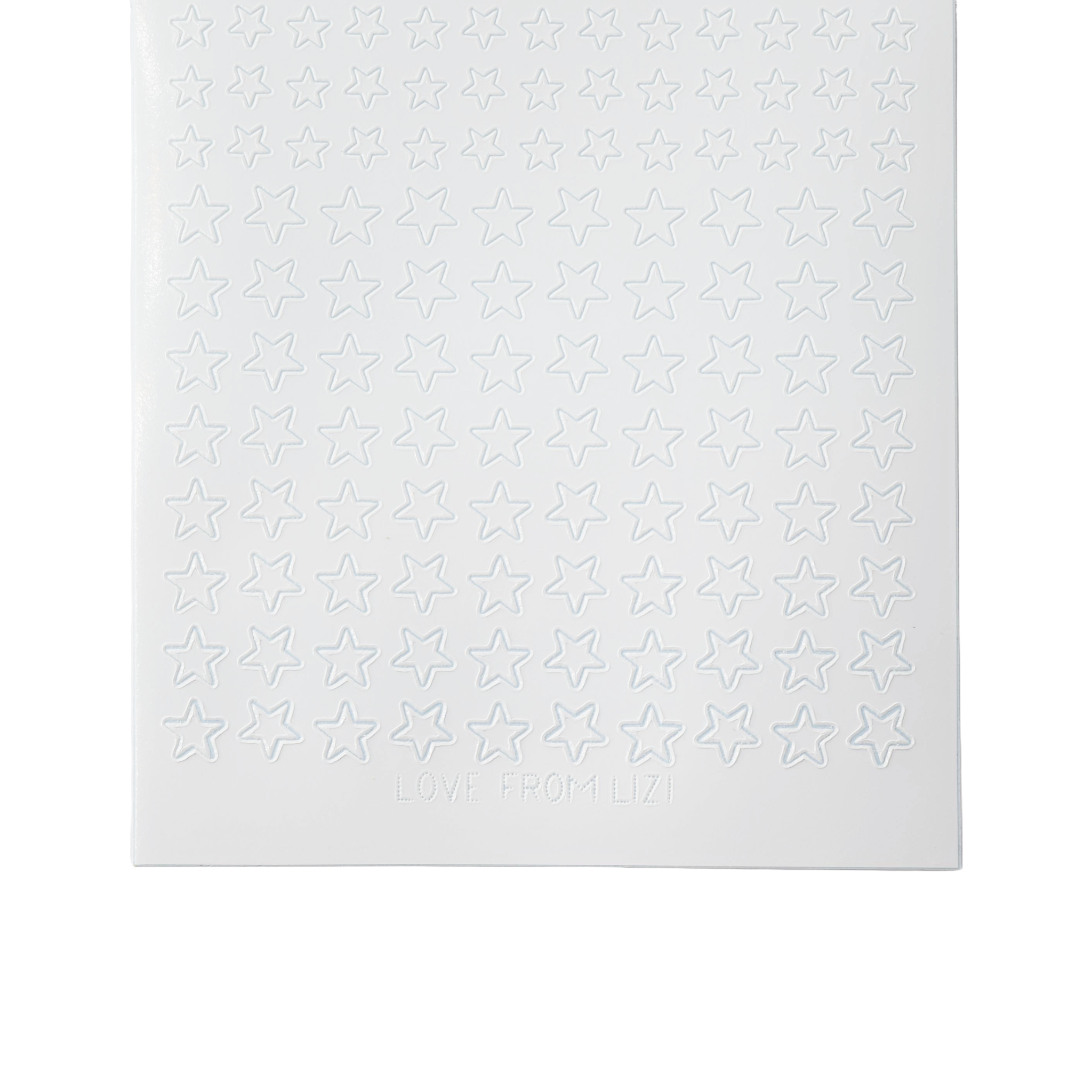 Mini Stars White Peel-Off Stickers